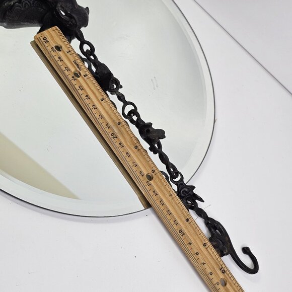 Antique Mughal Peacock Hanging Oil Lamp Bird Very Old. Bronze Or Brass - Picture 12 of 16